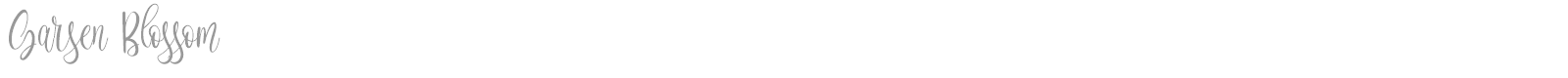Garsen Blossom font preview